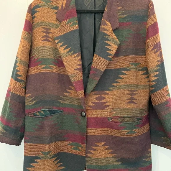 Southwestern Patterned Jacket - Picture 2 of 2